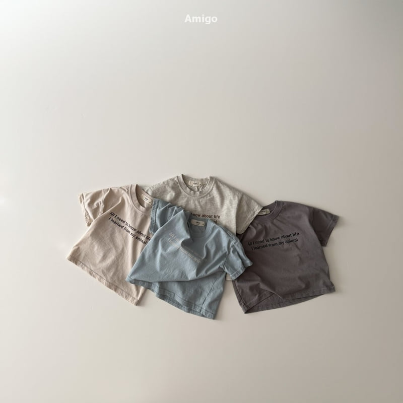Amigo - Korean Baby Fashion - #babyfever - French Short Sleeve Tee