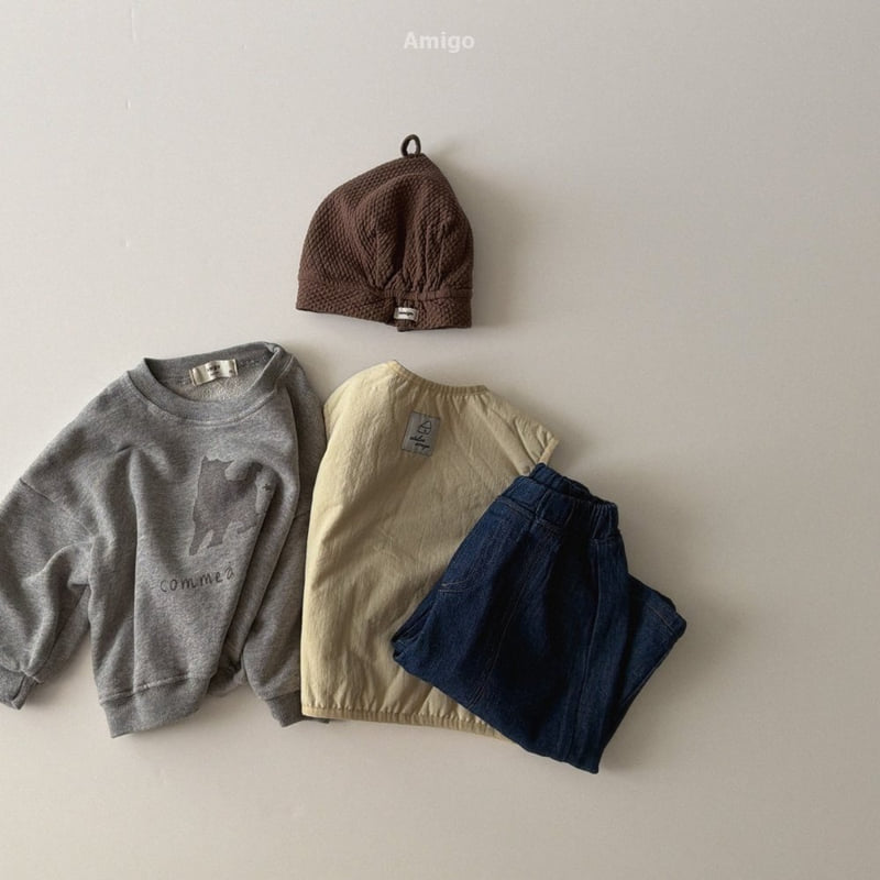 Amigo - Korean Baby Fashion - #babyfever - Soft Cat Sweatshirt - 12