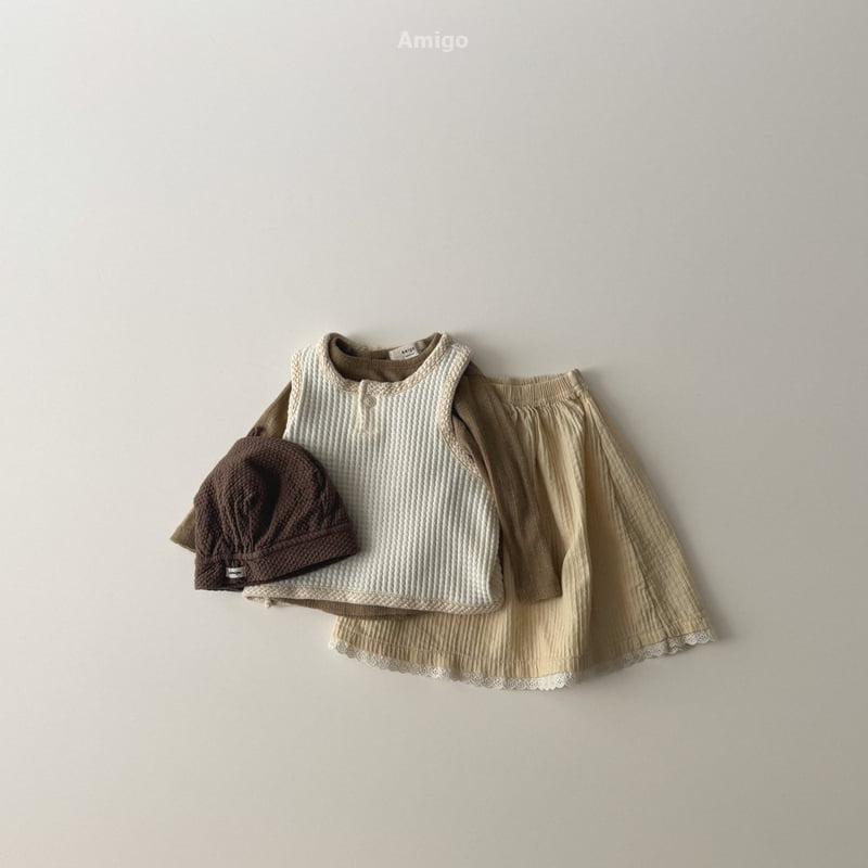 Amigo - Korean Baby Fashion - #babyfever - Chouchou Shirring Skirt - 10