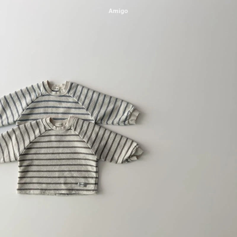 Amigo - Korean Baby Fashion - #babyfever - Bold Stripe Tee - 7