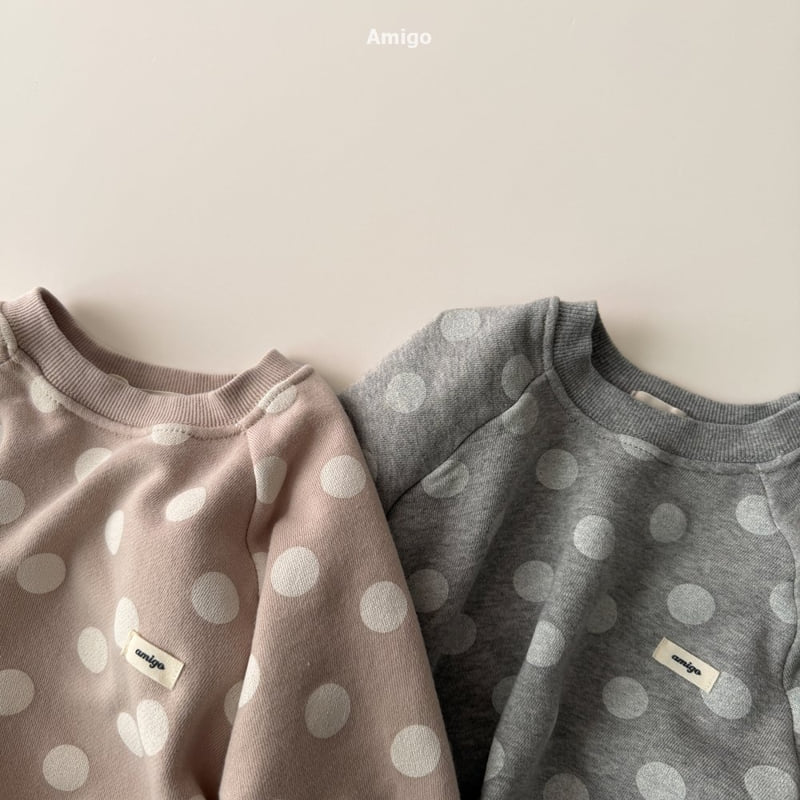 Amigo - Korean Baby Fashion - #babygirlfashion - Dot Sweatshirt - 5