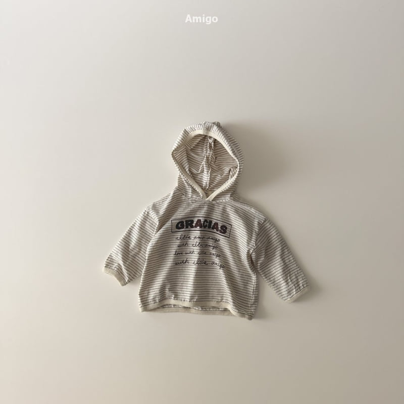 Amigo - Korean Baby Fashion - #babygirlfashion - Pencil Stripe Hoodie - 5