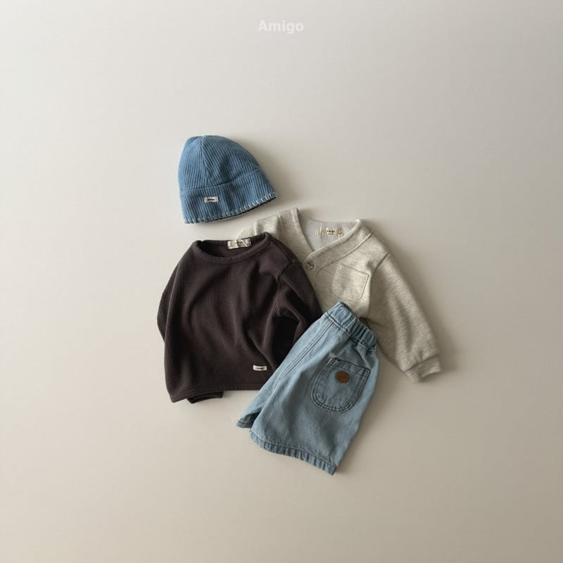 Amigo - Korean Baby Fashion - #babygirlfashion - Mid Wide Denim Pants - 12