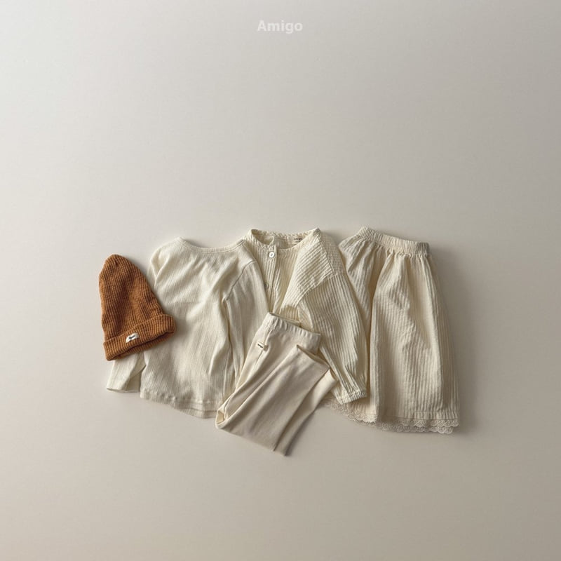 Amigo - Korean Baby Fashion - #babygirlfashion - Chouchou Shirring Skirt - 11