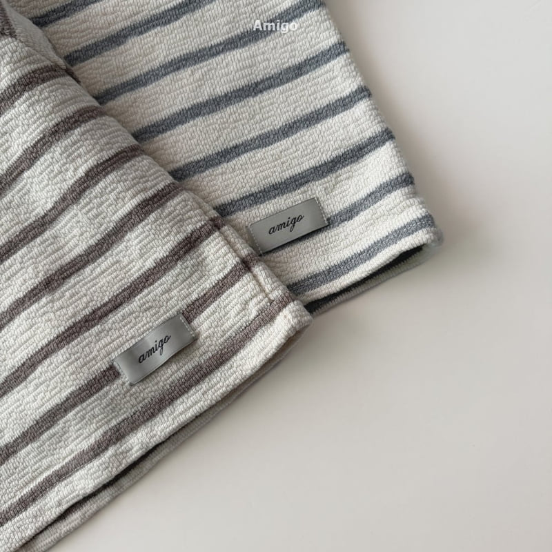 Amigo - Korean Baby Fashion - #babygirlfashion - Bold Stripe Tee - 8