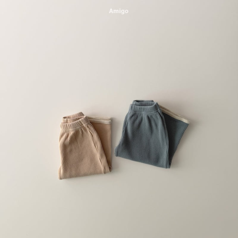 Amigo - Korean Baby Fashion - #babygirlfashion - Chewy Waffle Pants - 7