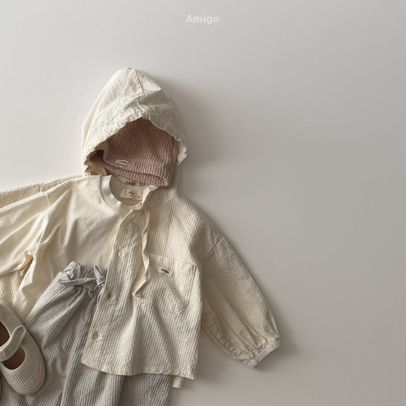 Amigo - Korean Baby Fashion - #babygirlfashion - Mind Hooded Shirt - 11