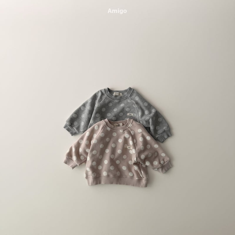 Amigo - Korean Baby Fashion - #babylifestyle - Dot Sweatshirt - 6
