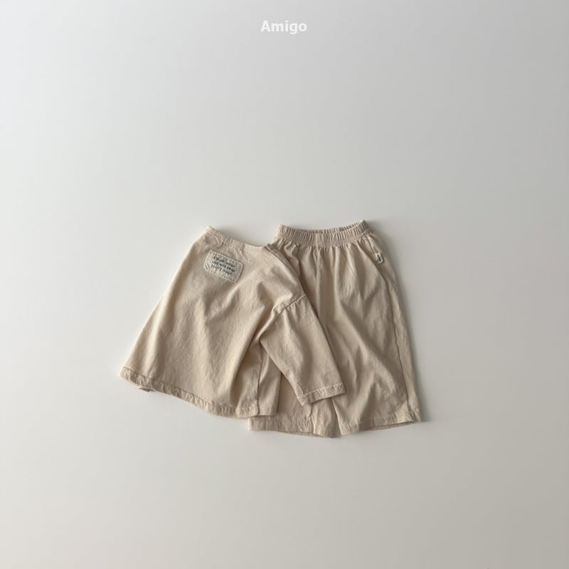 Amigo - Korean Baby Fashion - #babylifestyle - Cotton Top Bottom Set - 5