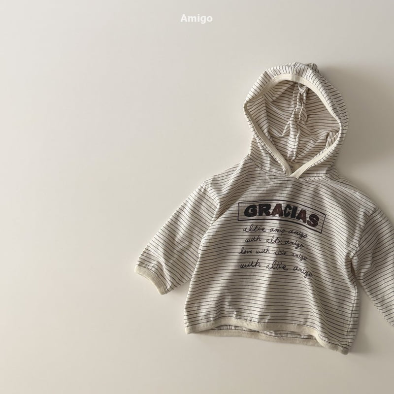 Amigo - Korean Baby Fashion - #babylifestyle - Pencil Stripe Hoodie - 6