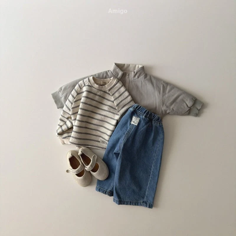 Amigo - Korean Baby Fashion - #babylifestyle - Bold Stripe Tee - 9