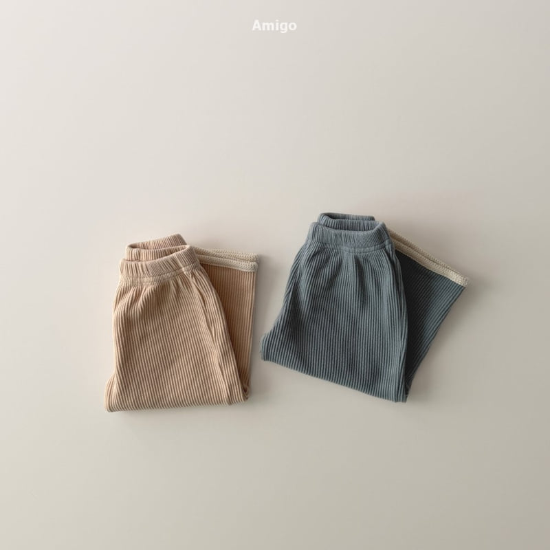 Amigo - Korean Baby Fashion - #babylifestyle - Chewy Waffle Pants - 8