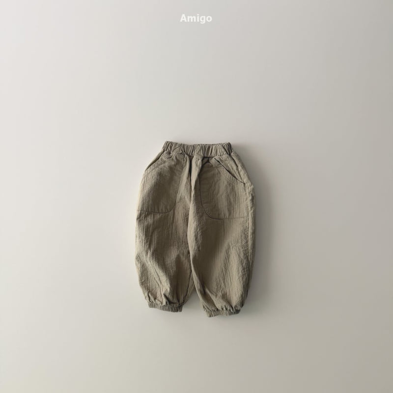 Amigo - Korean Baby Fashion - #babylifestyle - Pin-Tuck Natural Pants - 3