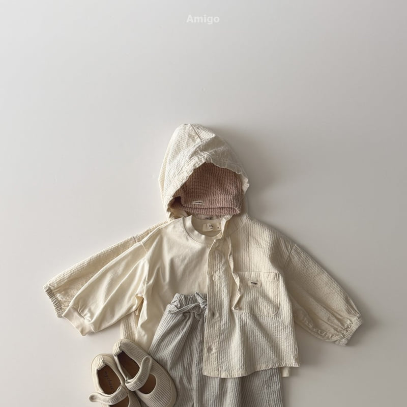 Amigo - Korean Baby Fashion - #babylifestyle - Mind Hooded Shirt - 12