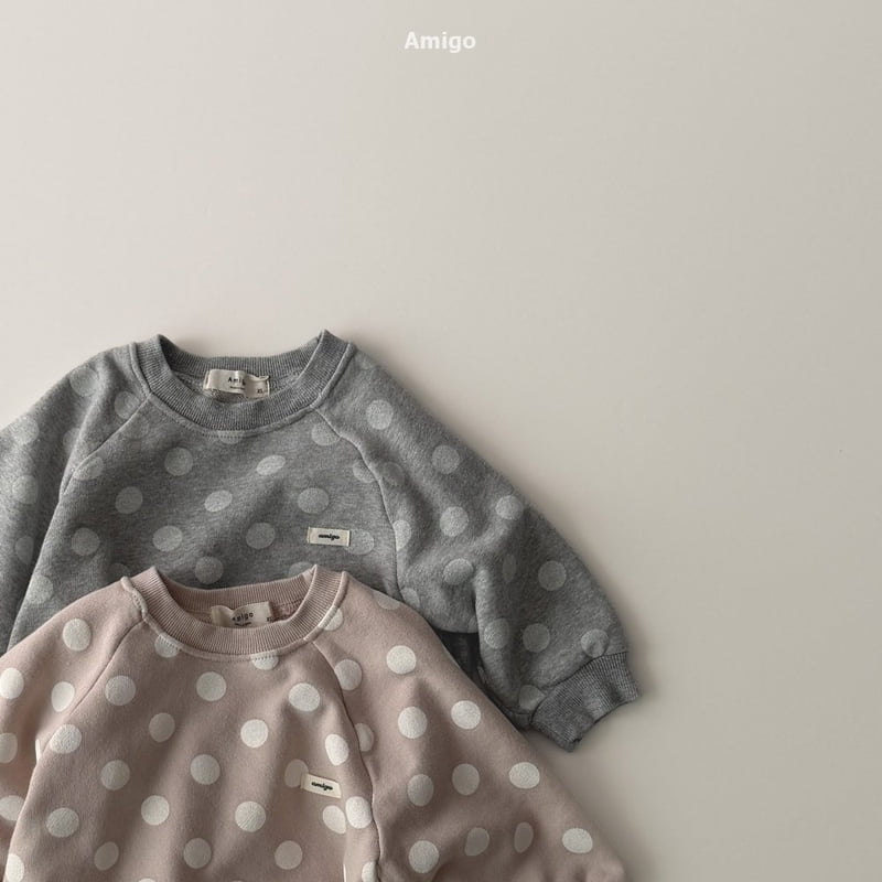 Amigo - Korean Baby Fashion - #babyoninstagram - Dot Sweatshirt - 7