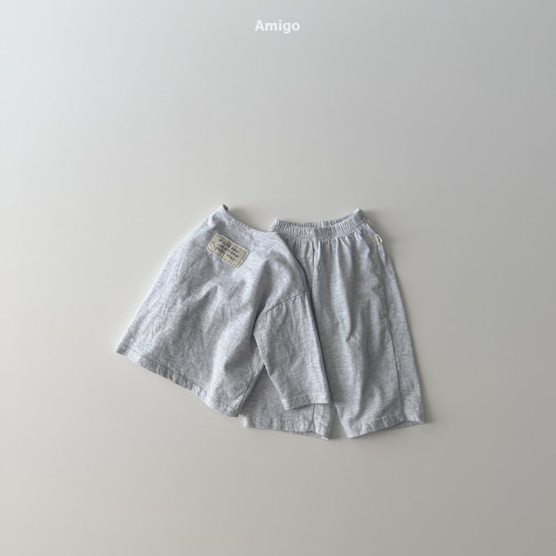 Amigo - Korean Baby Fashion - #babyoninstagram - Cotton Top Bottom Set - 6