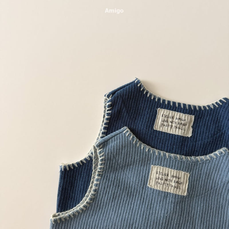 Amigo - Korean Baby Fashion - #babyoninstagram - Denim Melo Vest - 7