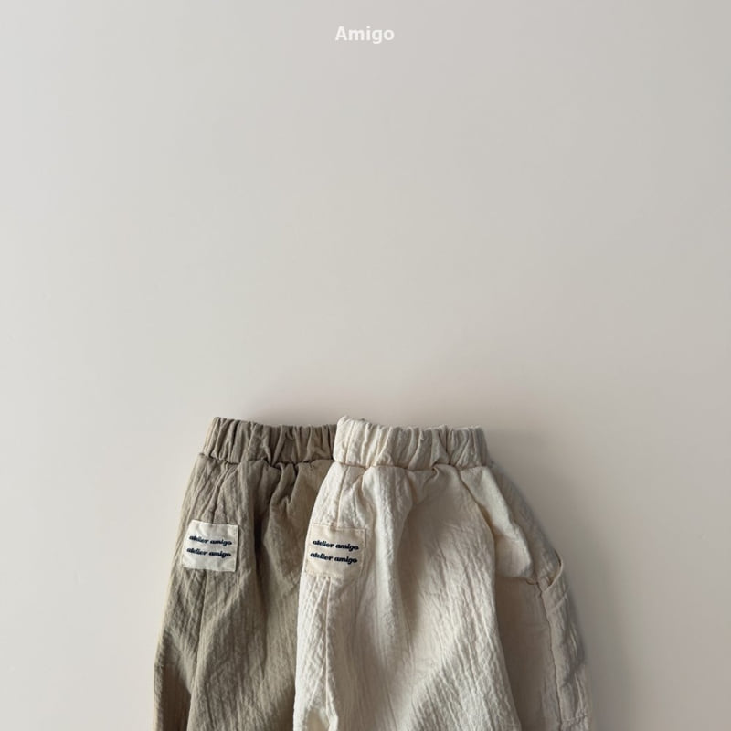 Amigo - Korean Baby Fashion - #babylifestyle - Pin-Tuck Natural Pants - 4
