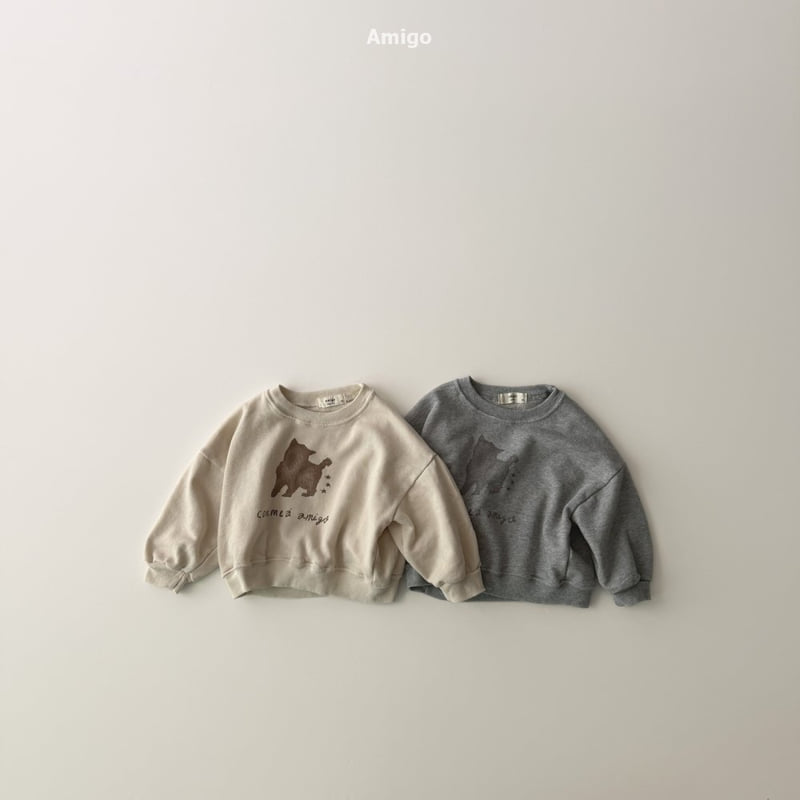 Amigo - Korean Baby Fashion - #babyootd - Soft Cat Sweatshirt