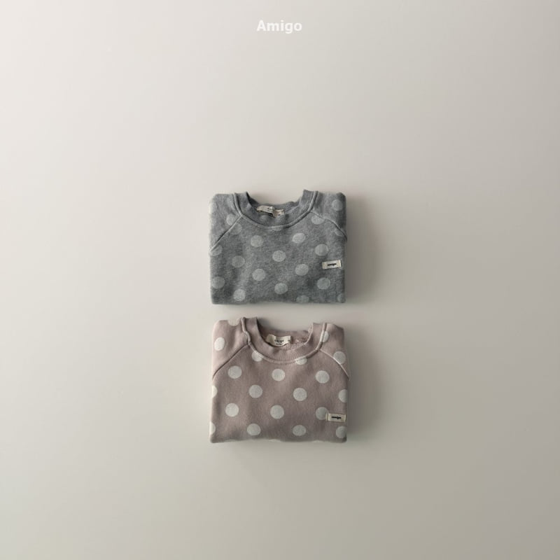 Amigo - Korean Baby Fashion - #babyootd - Dot Sweatshirt - 8
