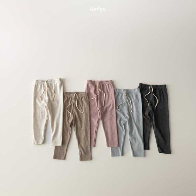 Amigo - Korean Baby Fashion - #babyootd - Heat Rib Leggings