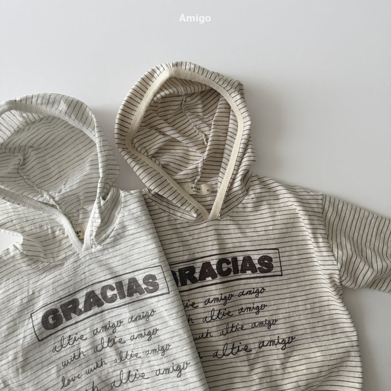 Amigo - Korean Baby Fashion - #babyootd - Pencil Stripe Hoodie - 8