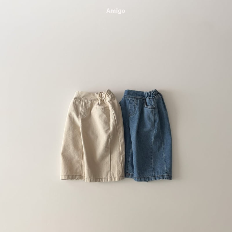 Amigo - Korean Baby Fashion - #babyootd - Wide Denim Pants - 6