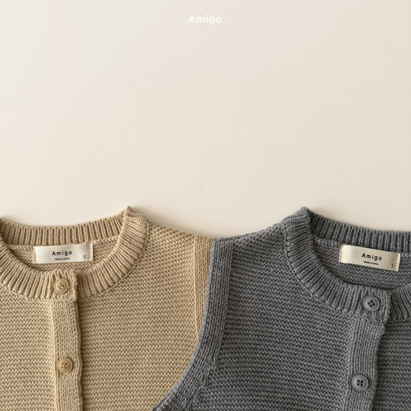 Amigo - Korean Baby Fashion - #babyootd - Double-Knit Vest - 7