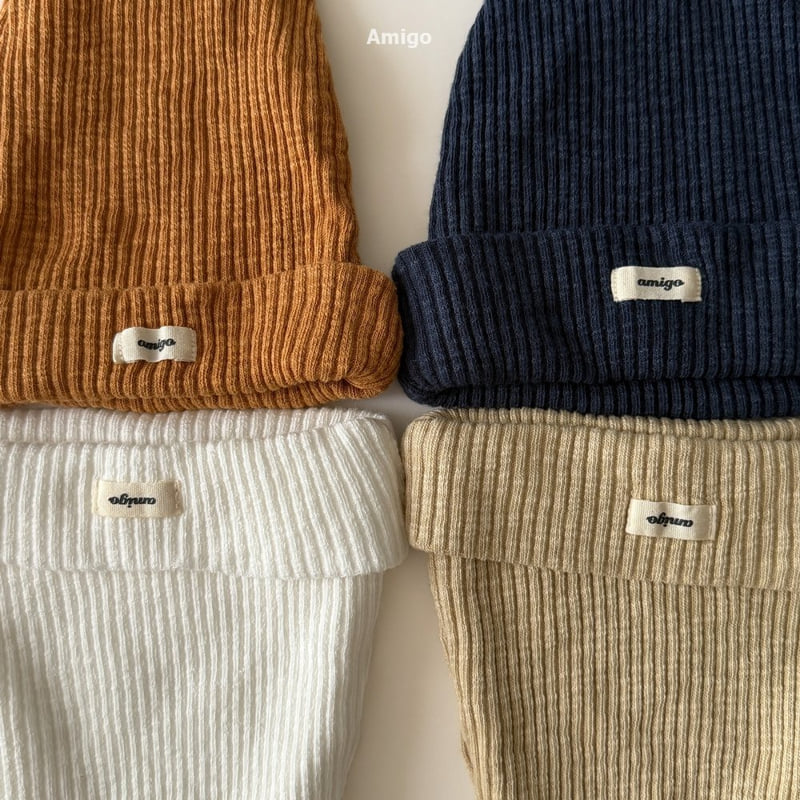 Amigo - Korean Baby Fashion - #babyootd - Ribbed Beanie - 6