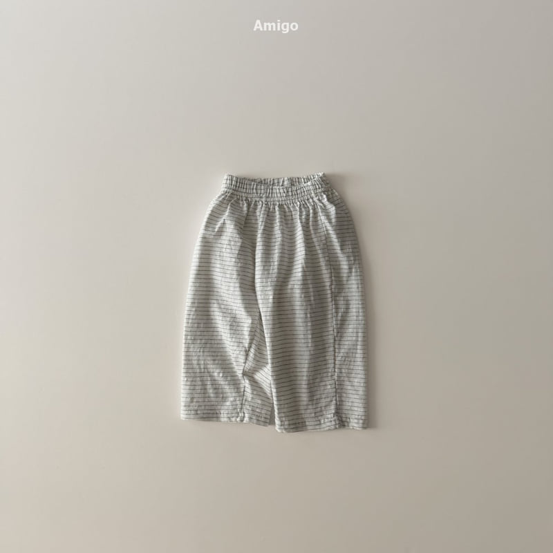 Amigo - Korean Baby Fashion - #babyootd - Slub Stripe Pants - 2