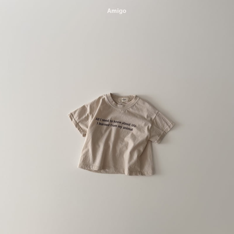 Amigo - Korean Baby Fashion - #babyoutfit - French Short Sleeve Tee - 7
