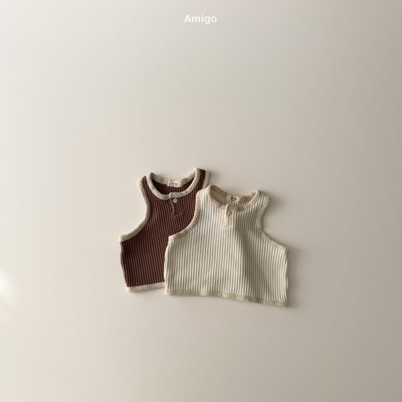 Amigo - Korean Baby Fashion - #babyoutfit - Crochet Vest - 5