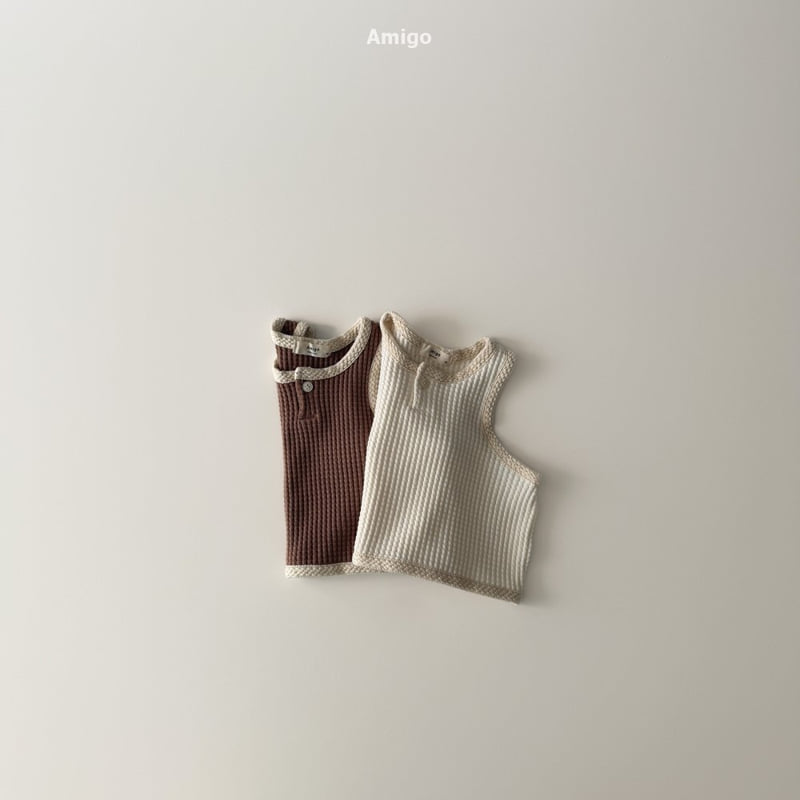 Amigo - Korean Baby Fashion - #babyoutfit - Crochet Vest - 6
