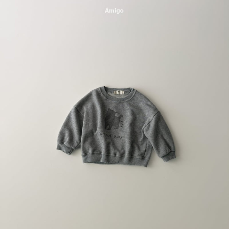 Amigo - Korean Baby Fashion - #babyoutfit - Soft Cat Sweatshirt - 2