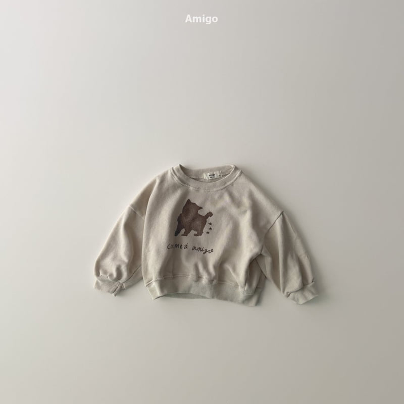 Amigo - Korean Baby Fashion - #babyoutfit - Soft Cat Sweatshirt - 3