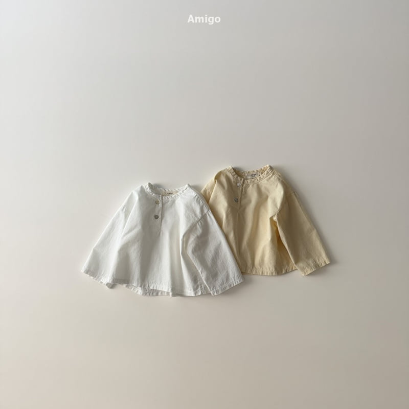 Amigo - Korean Baby Fashion - #babyoutfit - Peach Haru Shirt