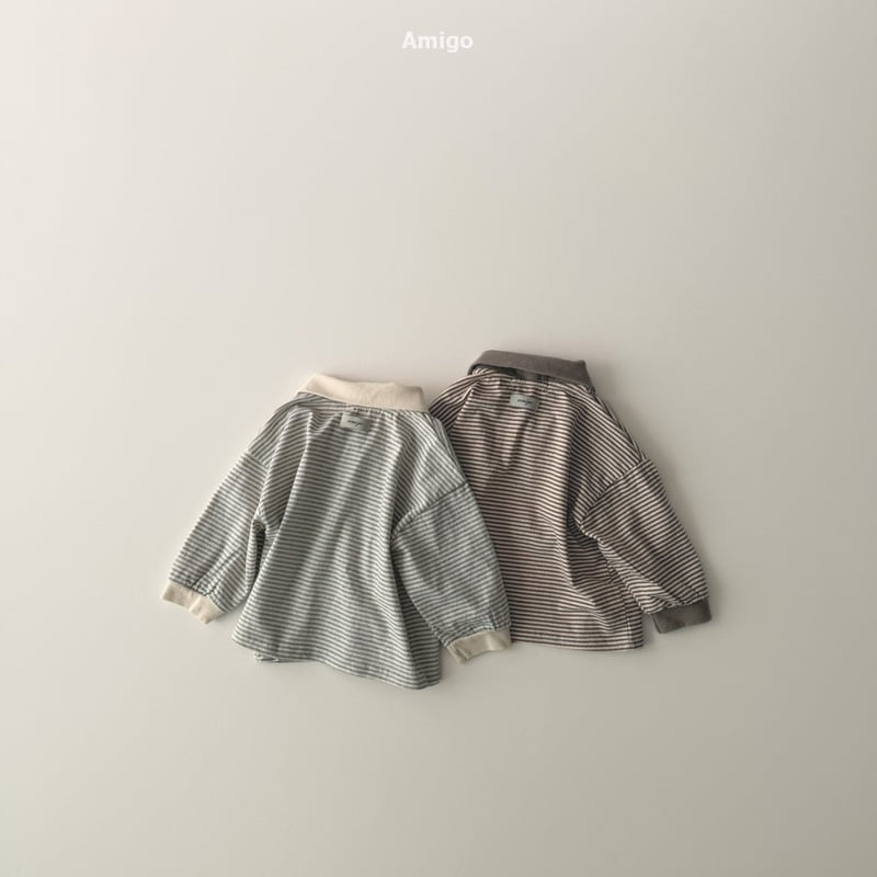 Amigo - Korean Baby Fashion - #babyoutfit - Cult Collar Tee - 4