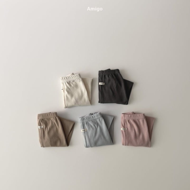 Amigo - Korean Baby Fashion - #babyoutfit - Heat Rib Leggings - 2