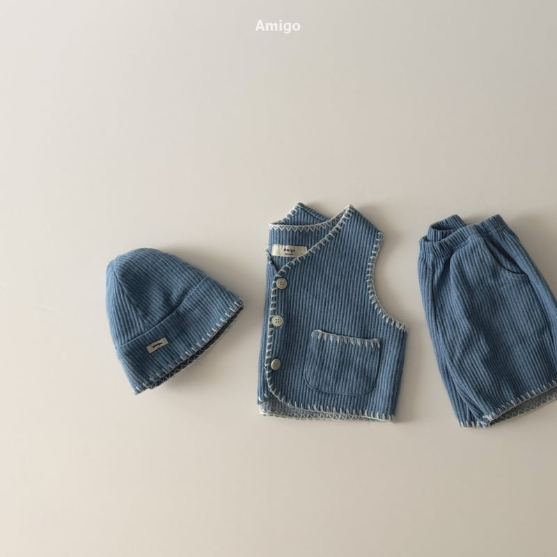 Amigo - Korean Baby Fashion - #babyoutfit - Denim Bucket Hat - 11