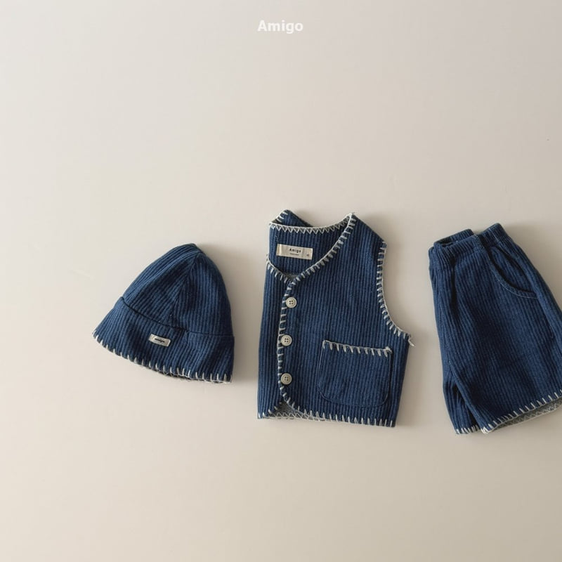 Amigo - Korean Baby Fashion - #babyoutfit - Denim Bucket Hat - 12