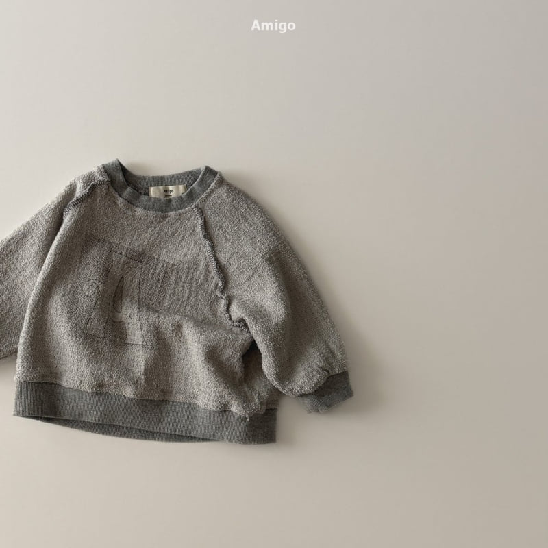 Amigo - Korean Baby Fashion - #babyoutfit - Vintage Sweatshirt - 4