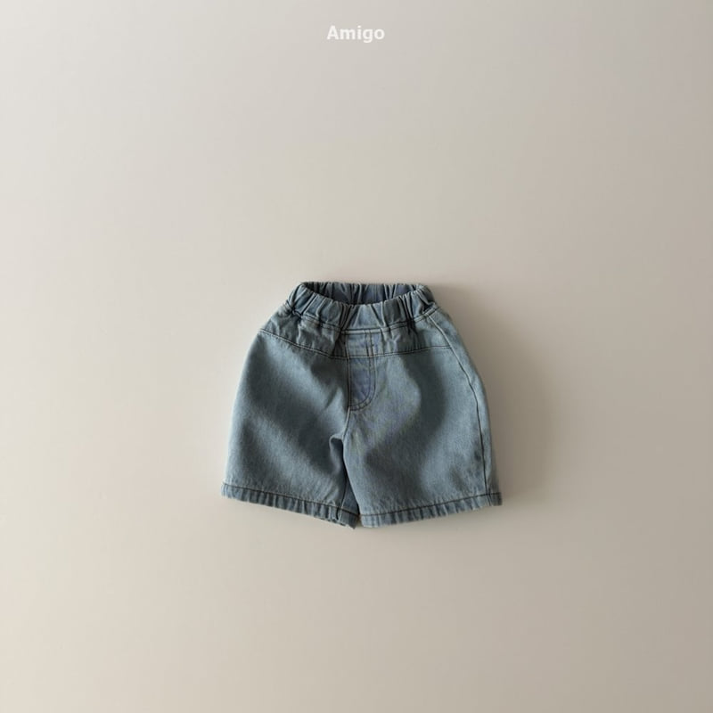 Amigo - Korean Baby Fashion - #babyoutfit - Mid Wide Denim Pants - 2