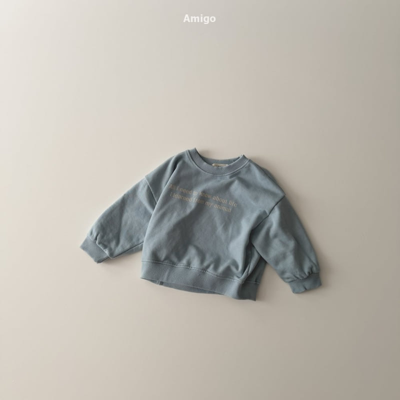 Amigo - Korean Baby Fashion - #babyoutfit - French Sweatshirt - 5