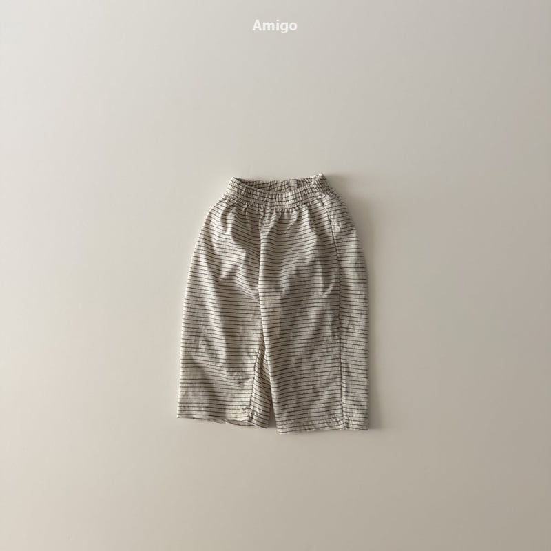 Amigo - Korean Baby Fashion - #babyoutfit - Slub Stripe Pants - 3