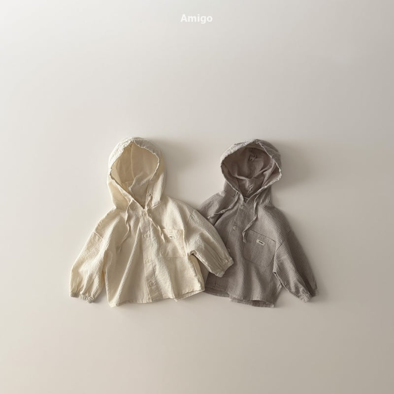 Amigo - Korean Baby Fashion - #babyoutfit - Mind Hooded Shirt