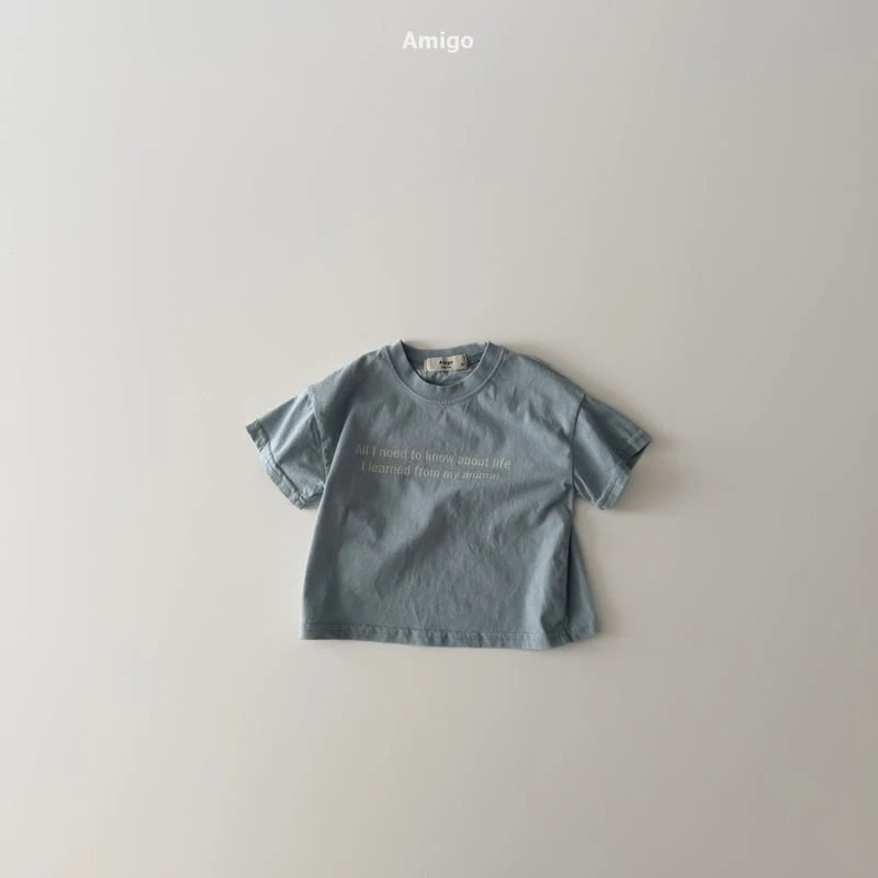 Amigo - Korean Baby Fashion - #babywear - French Short Sleeve Tee - 8