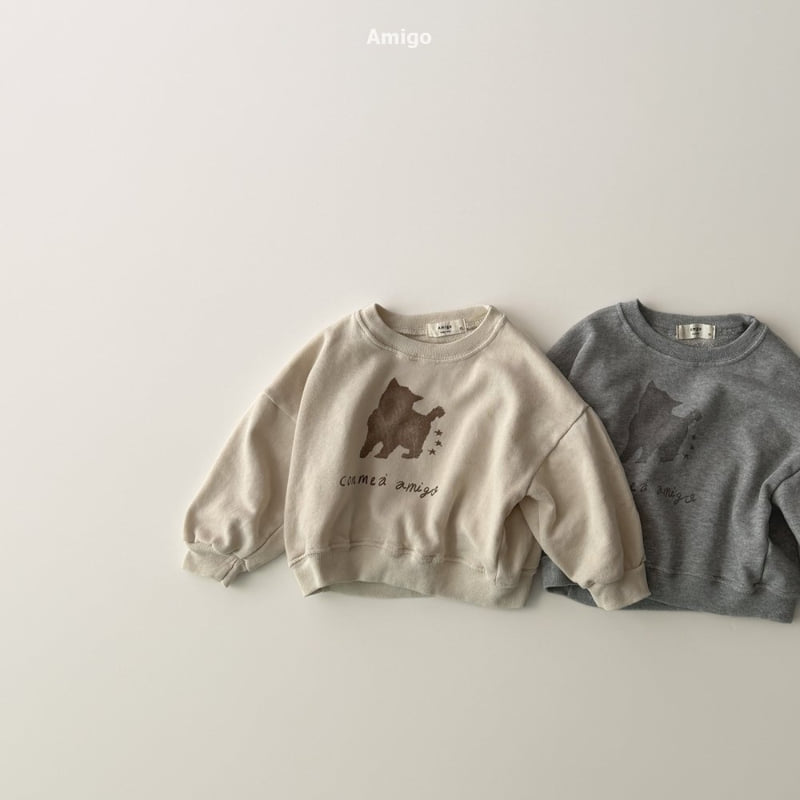 Amigo - Korean Baby Fashion - #babyoutfit - Soft Cat Sweatshirt - 4