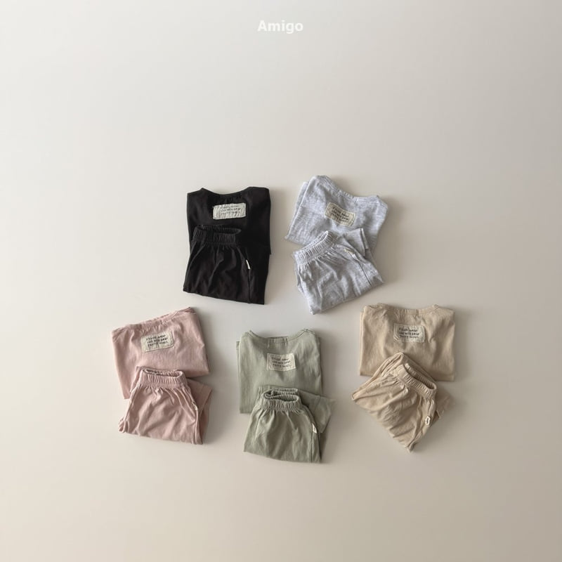 Amigo - Korean Baby Fashion - #babywear - Cotton Top Bottom Set - 10