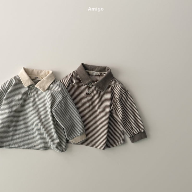 Amigo - Korean Baby Fashion - #babywear - Cult Collar Tee - 5