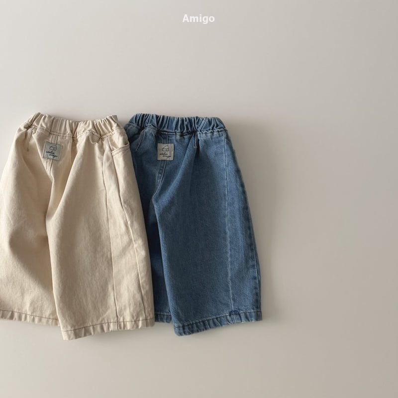 Amigo - Korean Baby Fashion - #babywear - Wide Denim Pants - 9